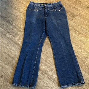 Vintage Rocky Mountain Rockies Bareback Jeans High Rise Western Bootcut Studded